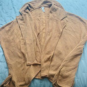 caramel free people oversized outdoor cardigan